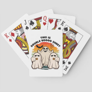 Ghost Halloween Costume Funny Boo Playing Cards