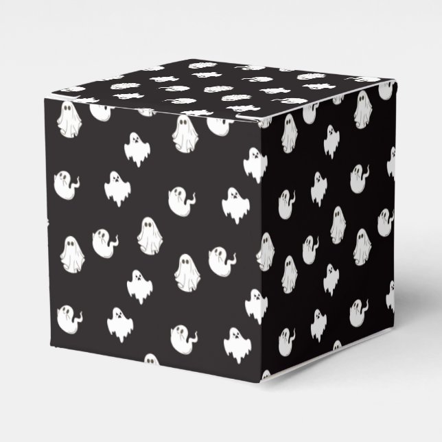 Ghost Halloween  Favour Box (Front Side)