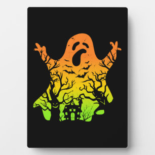 Ghost Halloween Ghost Halloween Spooky Halloween G Plaque