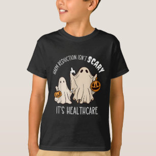 Ghost Halloween Harm Reduction Isnt Scary Its Heal T-Shirt