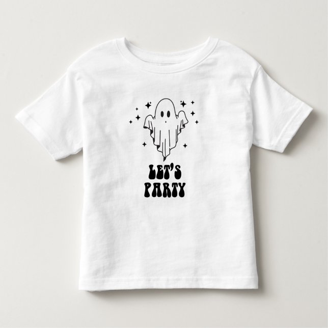 Ghost halloween lets party kids toddler T-Shirt (Front)
