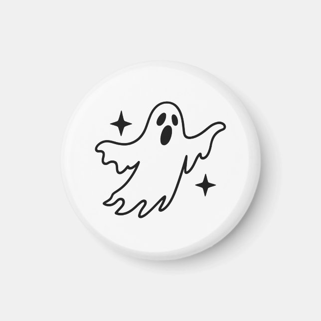 Ghost Halloween Magnet (Front)