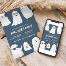 Ghost Halloween Party Invitation