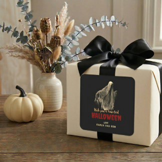 Ghost Halloween Personalised Sticker Party Favour