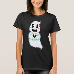 Ghost Halloween Skull T-Shirt