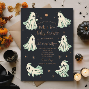 Ghost Halloween Spooktacular Baby Shower Invitation