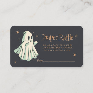 Ghost Halloween Spooktacular Diaper Raffle Enclosure Card