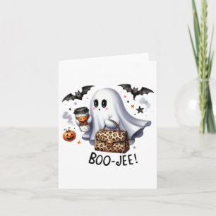 Ghost Halloween Spooky Boo Autumn Halloween Ghost  Card