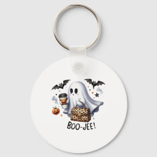 Ghost Halloween Spooky Boo Autumn Halloween Ghost Key Ring