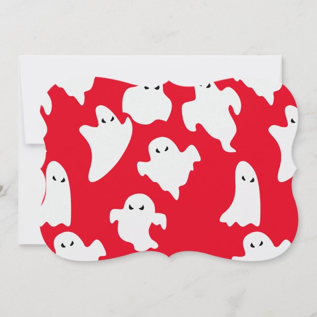 ghost halloween supernatural paranormal apparition invitation (Front)