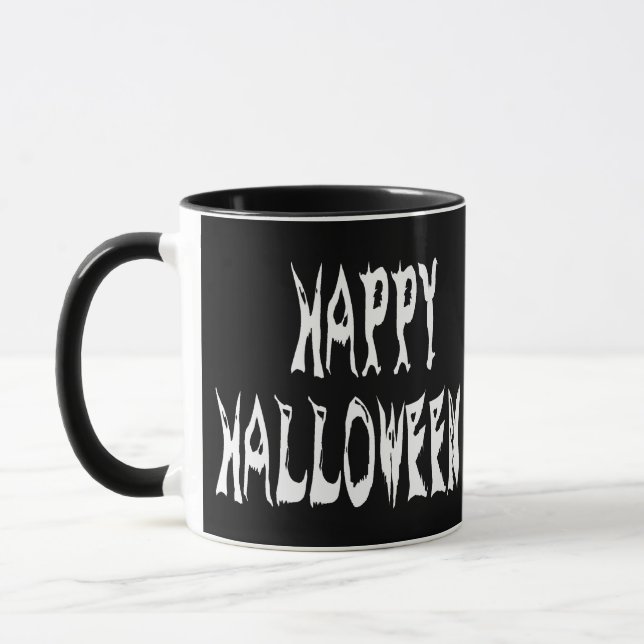 Ghost Halloween Text Mug (Left)