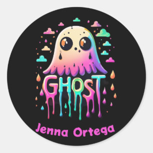 Ghost Halloween - Trick or Treat Yo' Self Classic Round Sticker