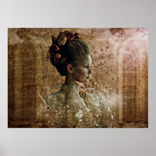 Ghost halloween woman female poster (Front)