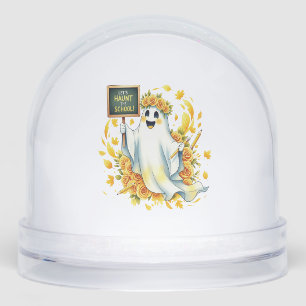 Ghost Haunt School Halloween Snowglobe
