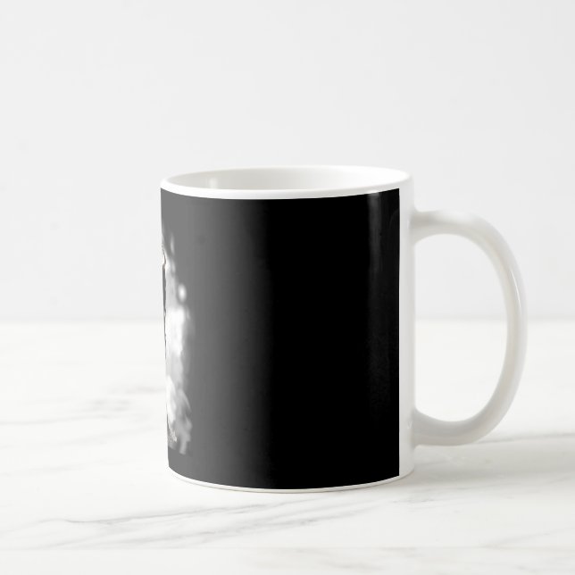 Ghost heart hands scary skeleton mothers day coffee mug (Right)