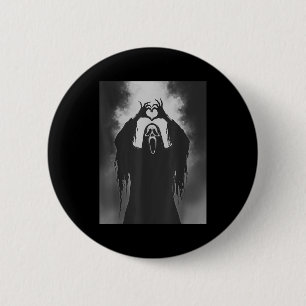 Ghost Heart Hands Y Face Horror Ster Halloween  6 Cm Round Badge