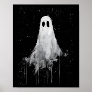 Ghost Horror Spirit Spooky Scary Halloween Goth Ae Poster
