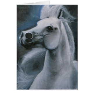 "Ghost Horse" equine card