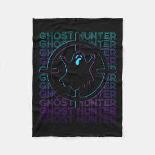 Ghost Hunter Ghost Hunting Retro Fleece Blanket