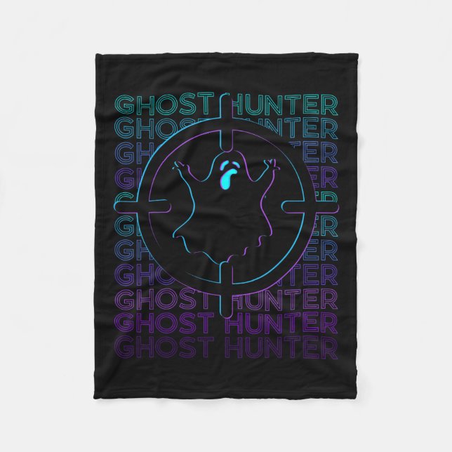 Ghost Hunter Ghost Hunting Retro  Fleece Blanket (Front)
