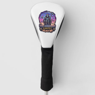Ghost Hunter Grim Reaper Skeleton Scythe Purple Fl Golf Head Cover
