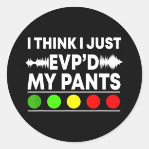 Ghost Hunter Paranormal Halloween Hunting Evp Spir Classic Round Sticker