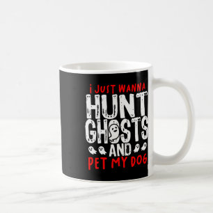 Ghost Hunter Paranormal Hunting Investigator Dog L Coffee Mug
