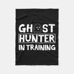 Ghost Hunter Paranormal Investigator Ghost-hunting Fleece Blanket