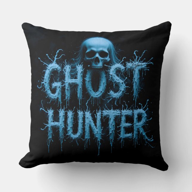 Ghost Hunter Skull Cushion (Front)