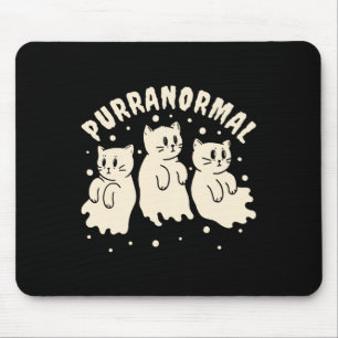 Ghost Hunting Cat Paranormal Investigator Ghost Re Mouse Pad