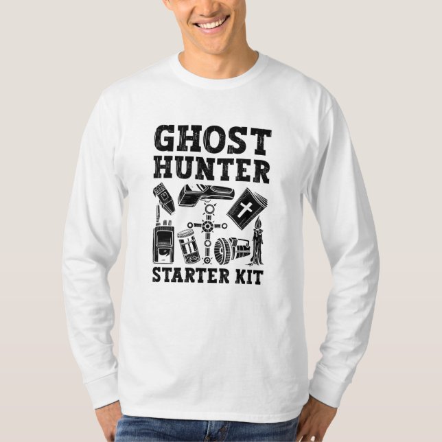 Ghost Hunting Ghost Hunter Starter Kit Paranormal T-Shirt (Front)