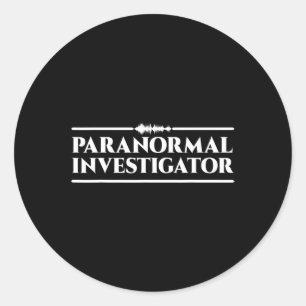 Ghost Hunting Paranormal Investigator 2 Classic Round Sticker