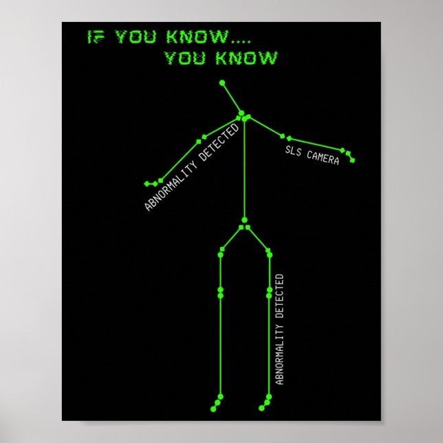 Ghost Hunting Sls Camera Stick Man Novelty Spooky  Poster (Front)