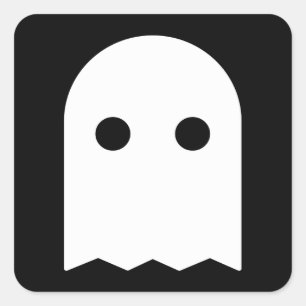 Ghost Icon Square Sticker