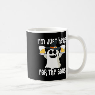 Ghost I'm Just Here For Boos Halloween Cute Ghost  Coffee Mug
