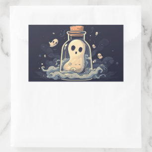 Ghost in a Bottle  Rectangular Sticker