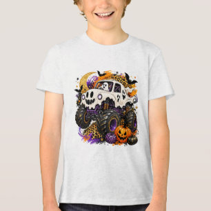 Ghost in Monster Truck Tri-Blend Shirt