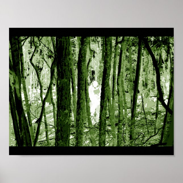 "Ghost in the Aokigahara Forest" - Poster (Front)