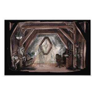 Ghost in the Attic Art Print