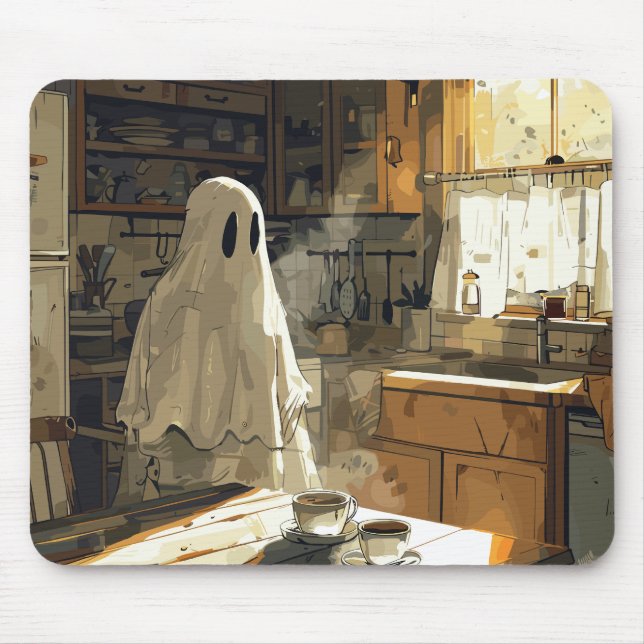 Ghost in the Kitchen for Coffee Mouse Pad (Front)