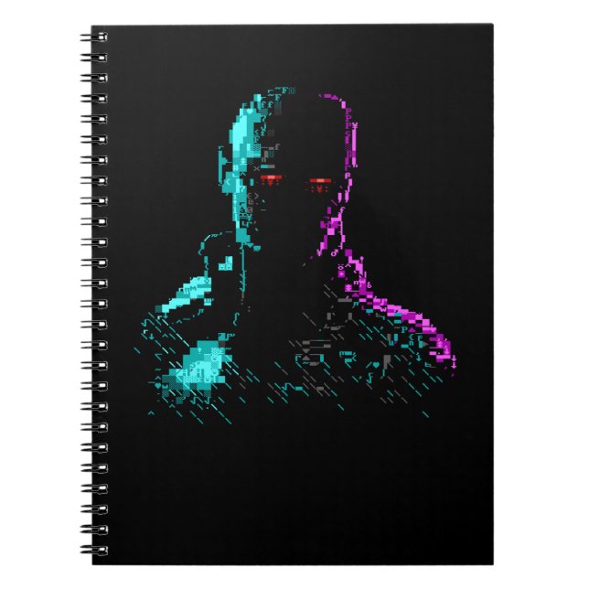 Ghost in the Wires ASCII Art notebook (Front)