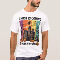 Ghost Is Coming Halloween Haunted House Witch Pump