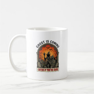 Ghost Is Coming Witch Graveyard Zombie Hands Hallo Coffee Mug