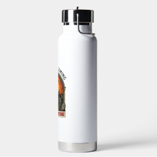 Ghost Is Coming Witch Graveyard Zombie Hands Hallo Water Bottle