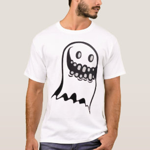 Ghost Jaws Halloween Creepy Smile Design T-Shirt
