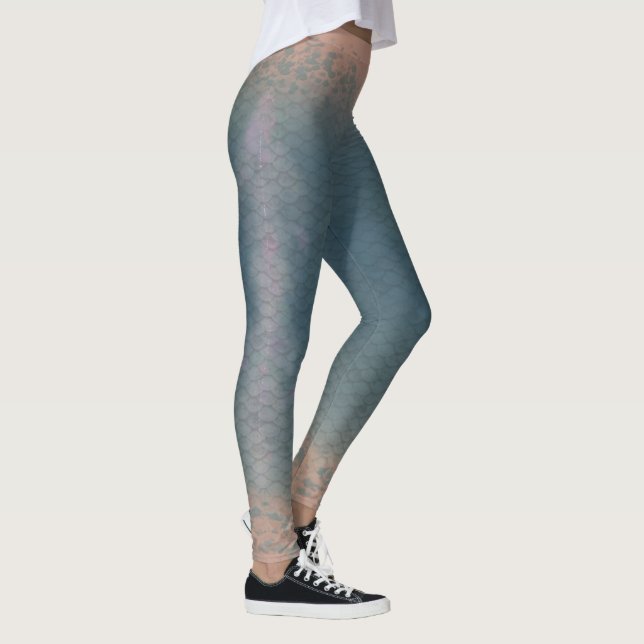 Ghost Jelly Mermaid scale blended waist Leggings 4 (Right)