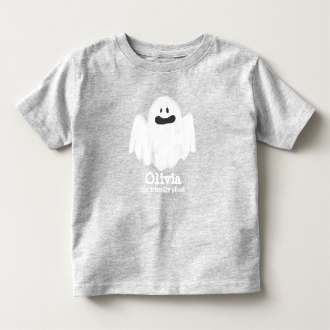 Ghost Kids T-Shirt Spooky Halloween  (Front)