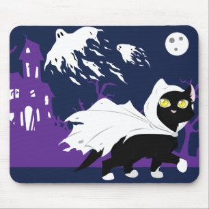 Ghost Kitty Mouse Pad