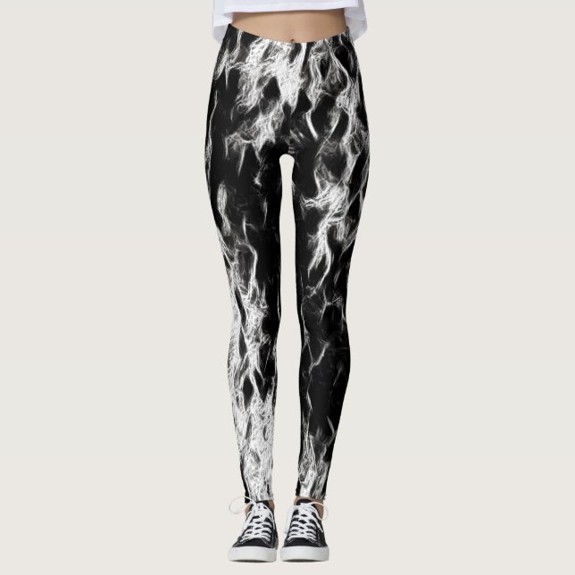 Ghost Lightning Rave Leggings (Front)