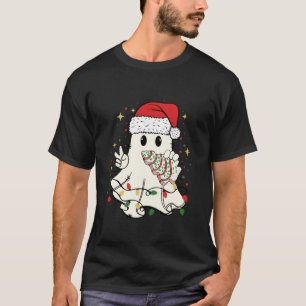 Ghost Lights Merry Christmas Xmas Santa Pajama Hol T-Shirt